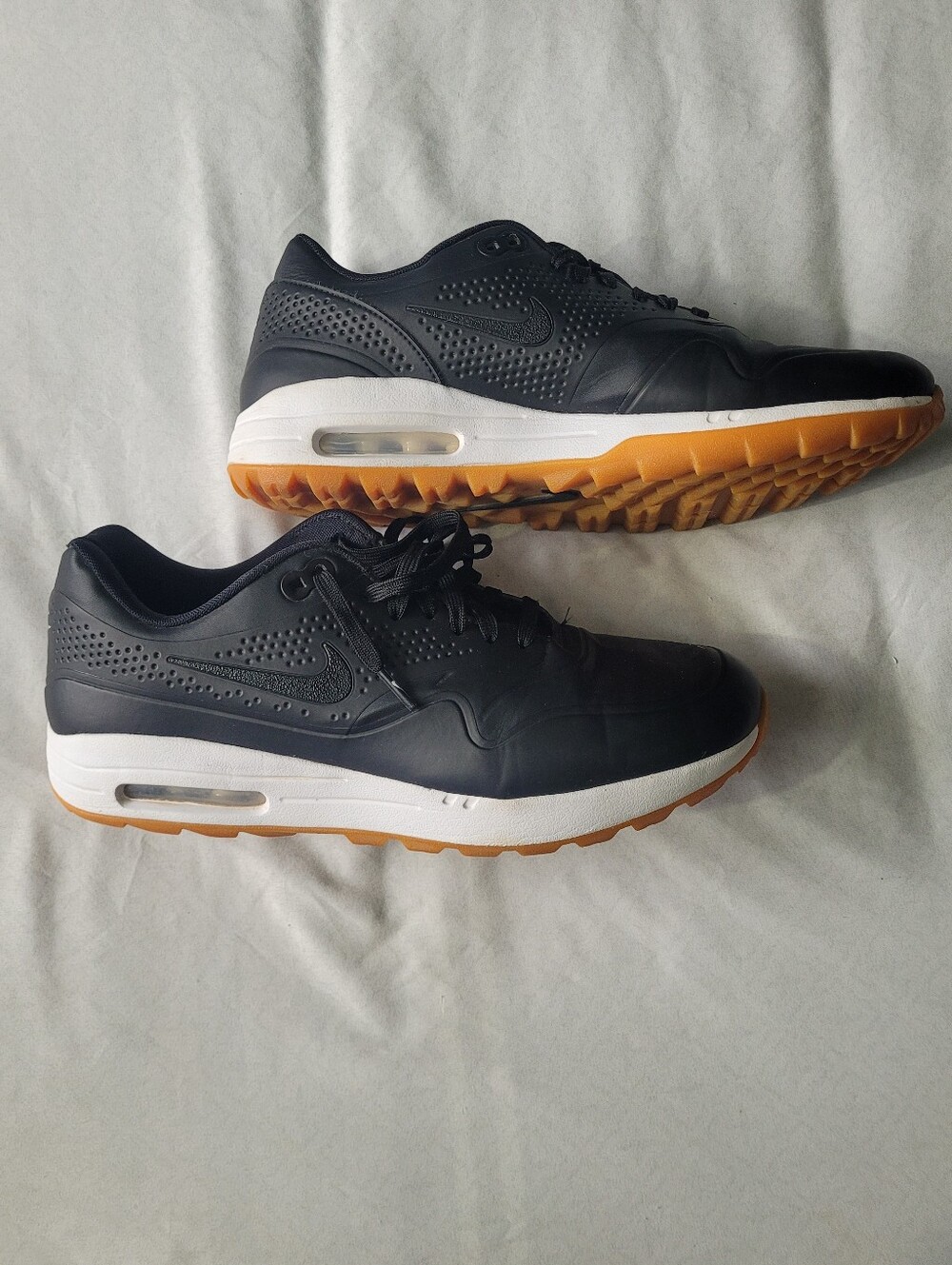 Nike Men’s Air Max Casual Sneakers - Black with Gum Sole